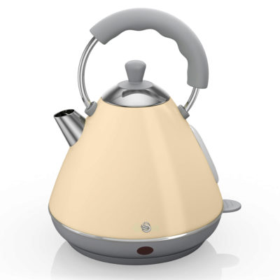 Swan Retro Pyramid Kettle - Cream Swan Retro Pyramid Kettle - Cream